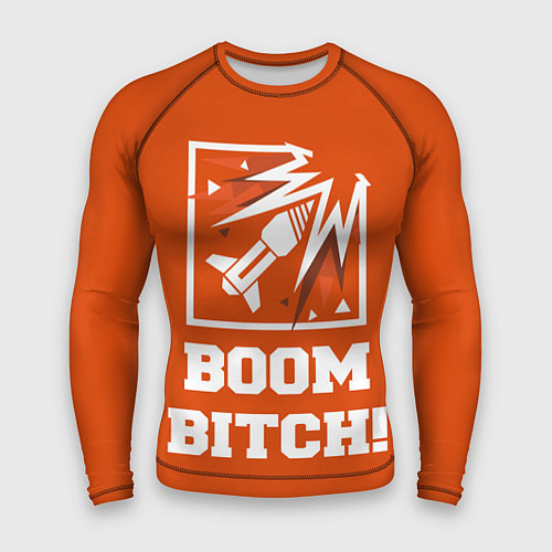 Мужской рашгард Boom Bitch! / 3D-принт – фото 1