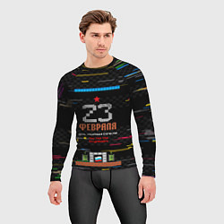 Рашгард мужской Танчики dendy 23 февраля, цвет: 3D-принт — фото 2