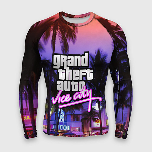Мужской рашгард Grand Theft Auto Vice City / 3D-принт – фото 1