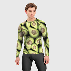 Рашгард мужской Avocado background, цвет: 3D-принт — фото 2