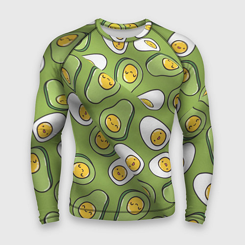 Мужской рашгард АВАКАДО паттерн / 3D-принт – фото 1