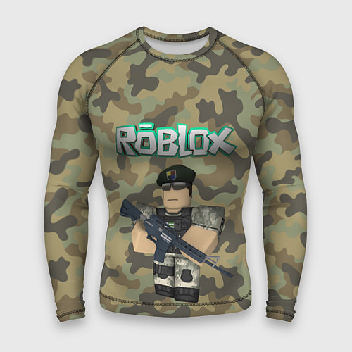 Мужской рашгард Roblox 23 February Camouflage / 3D-принт – фото 1