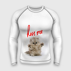 Рашгард мужской Kiss me cat, цвет: 3D-принт