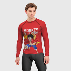 Рашгард мужской Monkey D Luffy, цвет: 3D-принт — фото 2