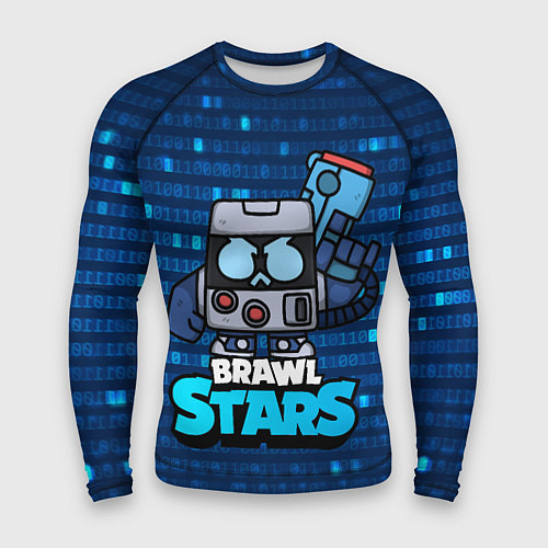 Мужской рашгард Virus 8 bit brawl stars Blue / 3D-принт – фото 1