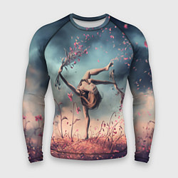 Рашгард мужской Танцующая с цветами ведьма, цвет: 3D-принт