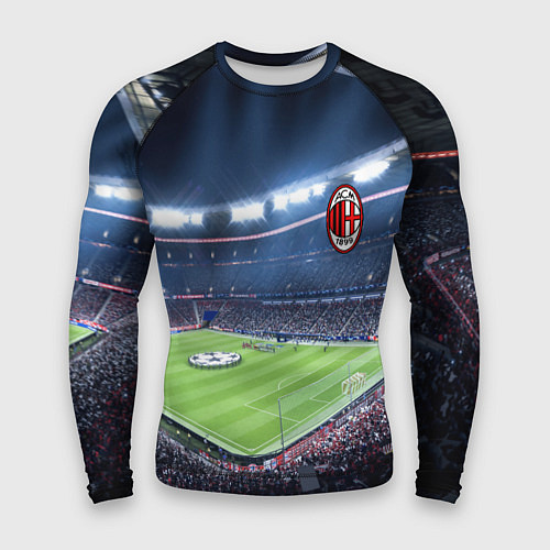 Мужской рашгард FC MILAN / 3D-принт – фото 1