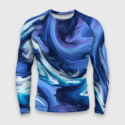 Рашгард мужской Абстрактные волны, цвет: 3D-принт