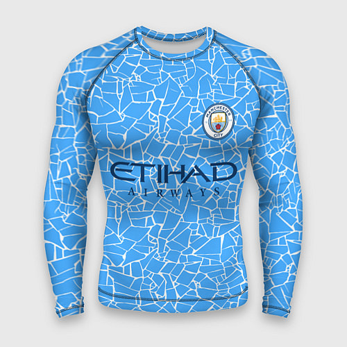 Мужской рашгард Manchester City 2021 Home Kit / 3D-принт – фото 1