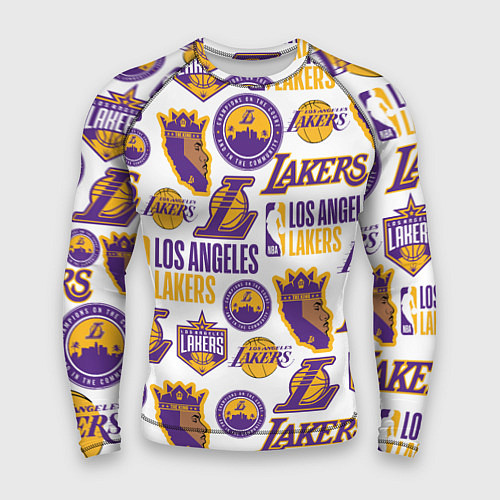 Мужской рашгард LAKERS LOGO / 3D-принт – фото 1