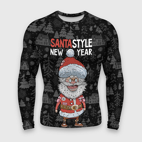Мужской рашгард Santa style / 3D-принт – фото 1