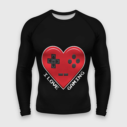 Мужской рашгард I Love Gaming / 3D-принт – фото 1