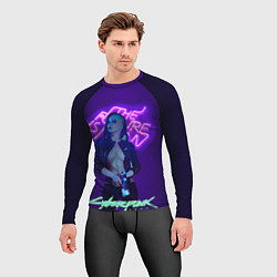 Рашгард мужской Cyberpunk 2077 V, цвет: 3D-принт — фото 2