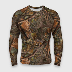 Рашгард мужской Охотничий камуфляж, цвет: 3D-принт
