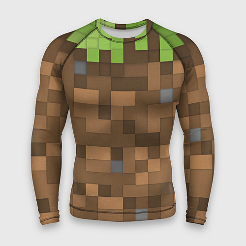 Мужской рашгард Minecraft камуфляж / 3D-принт – фото 1