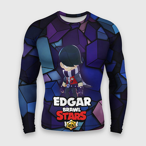 Мужской рашгард BRAWL STARS EDGAR / 3D-принт – фото 1