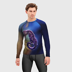 Рашгард мужской Морской конёк, цвет: 3D-принт — фото 2