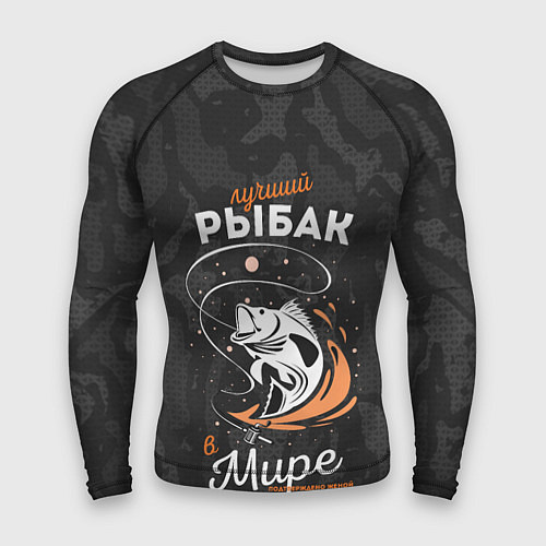 Мужской рашгард Камуфляж для рыбака / 3D-принт – фото 1