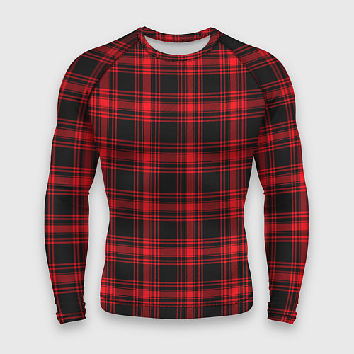 Мужской рашгард Красная клетка / 3D-принт – фото 1