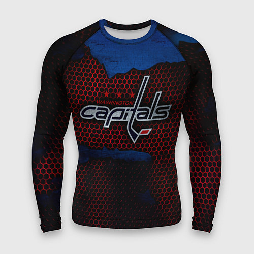 Мужской рашгард WASHINGTON CAPITALS / 3D-принт – фото 1
