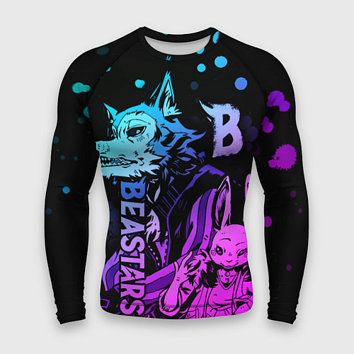 Мужской рашгард BEASTARS, Легоши и Хару / 3D-принт – фото 1