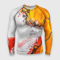 Мужской рашгард Рисунок желтой краской