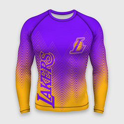 Рашгард мужской LOS ANGELES LAKERS ЛЕЙКЕРС, цвет: 3D-принт