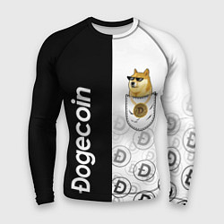 Рашгард мужской DOGECOIN DOGE КАРМАН, цвет: 3D-принт