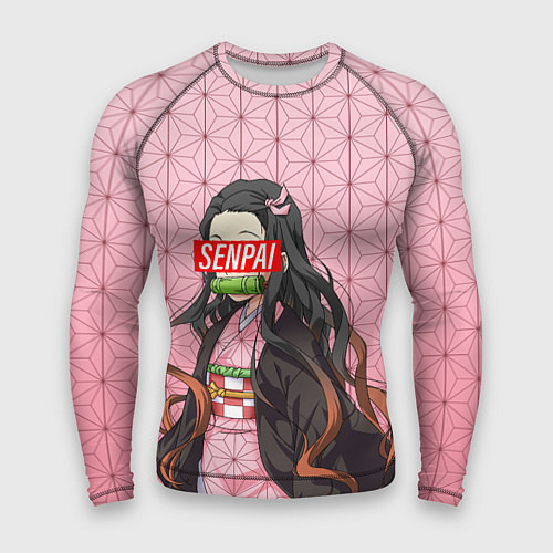 Мужской рашгард SENPAI NEZUKO НЕЗУКО ПАТТЕРН / 3D-принт – фото 1