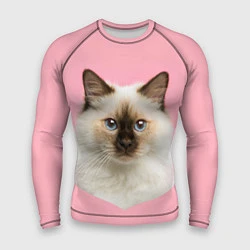 Рашгард мужской Пушистый кот, цвет: 3D-принт
