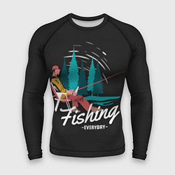 Рашгард мужской Рыбалка Fishing, цвет: 3D-принт