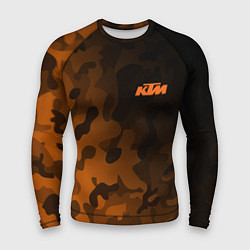 Рашгард мужской KTM КТМ CAMO RACING, цвет: 3D-принт