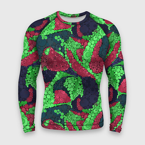 Мужской рашгард Абстрактный пуантилизм / 3D-принт – фото 1