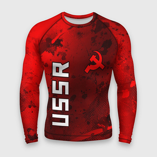 Мужской рашгард USSR - Серп и Молот - Краска / 3D-принт – фото 1
