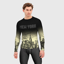 Рашгард мужской Нью-Йорк, цвет: 3D-принт — фото 2