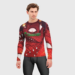 Рашгард мужской Terraria Wall of Flesh, цвет: 3D-принт — фото 2