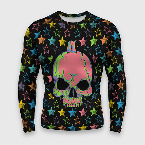Мужской рашгард Звездный череп / 3D-принт – фото 1
