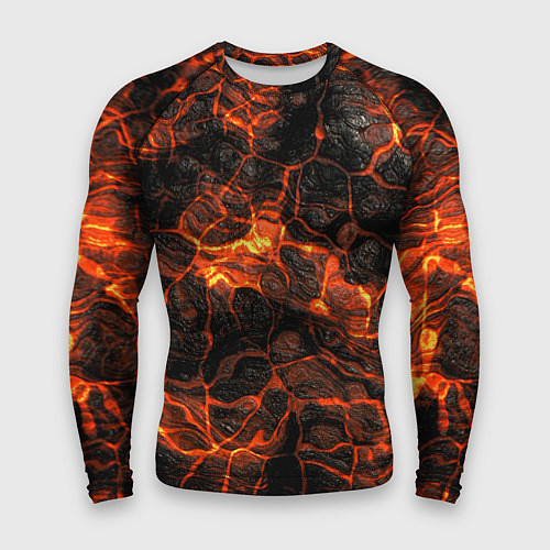 Мужской рашгард Горящая лава / 3D-принт – фото 1