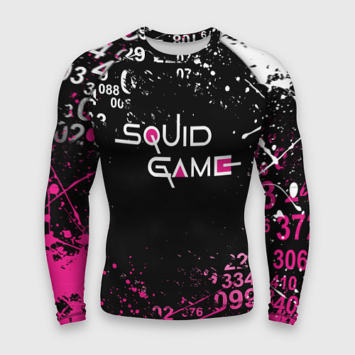 Мужской рашгард Игра в кальмара: Брызги красок / 3D-принт – фото 1