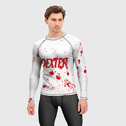 Рашгард мужской Dexter logo Декстер брызги крови, цвет: 3D-принт — фото 2