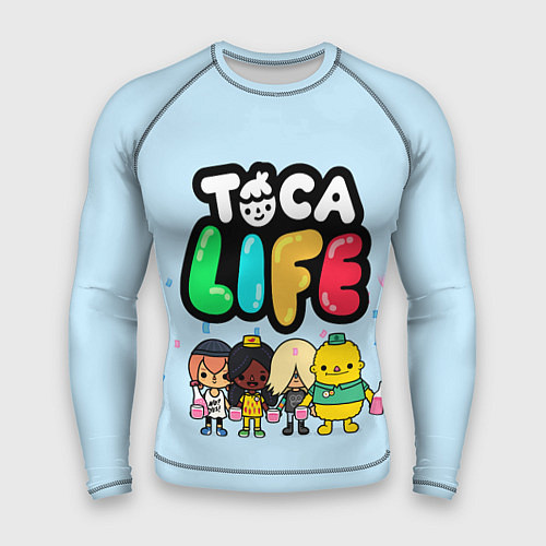 Мужской рашгард Toca Life: Logo / 3D-принт – фото 1