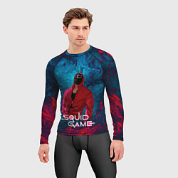 Рашгард мужской Сериал Squid game Игра в кальмара, цвет: 3D-принт — фото 2