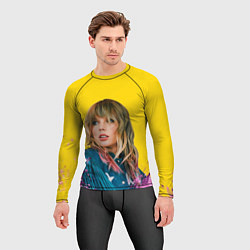 Рашгард мужской Красотка Тейлор, цвет: 3D-принт — фото 2