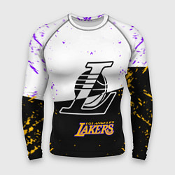 Рашгард мужской Коби Брайант Los Angeles Lakers,, цвет: 3D-принт
