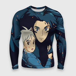 Рашгард мужской Ходячий замок Софи и Хаул летят, цвет: 3D-принт