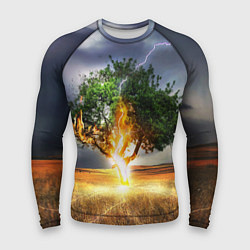 Рашгард мужской Удар молнией, цвет: 3D-принт