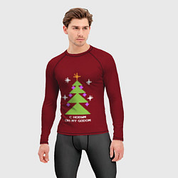 Рашгард мужской С новым оh my godom, цвет: 3D-принт — фото 2