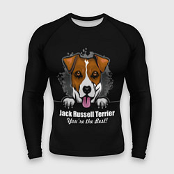 Рашгард мужской Джек-Рассел-Терьер Jack Russell Terrier, цвет: 3D-принт