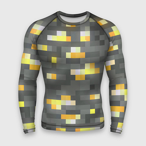 Мужской рашгард Золотая руда - Minecraft / 3D-принт – фото 1