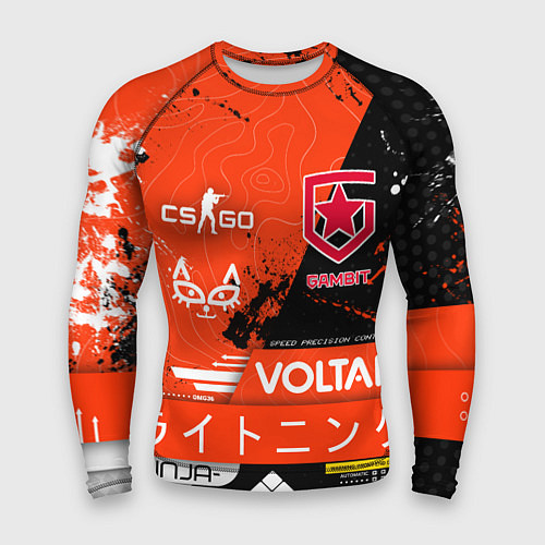 Мужской рашгард GAMBIT cs:go Blood Sport / 3D-принт – фото 1